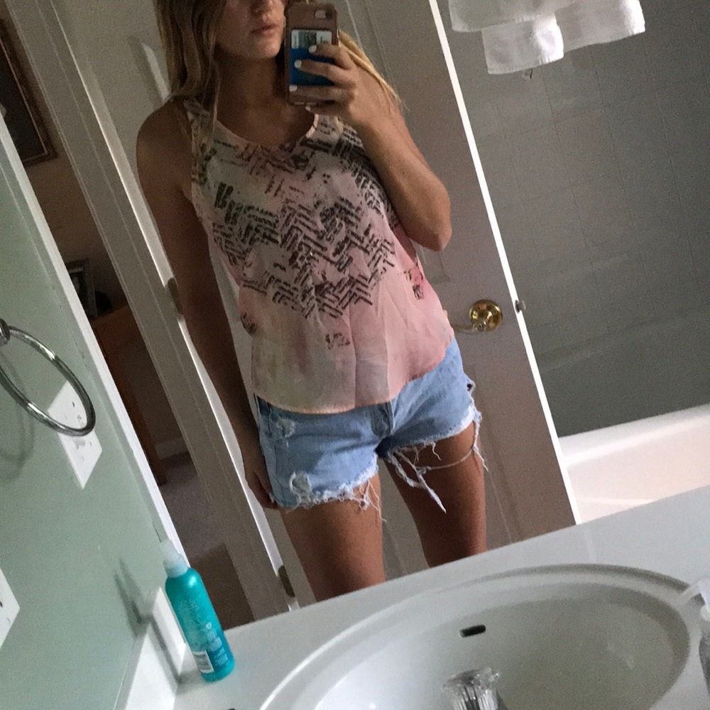 light pink shirt